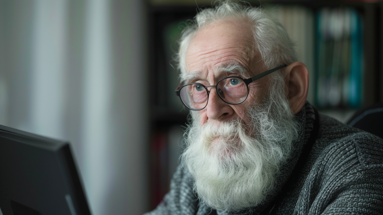 An old programmer. Not me, believe it or not. Old programmer